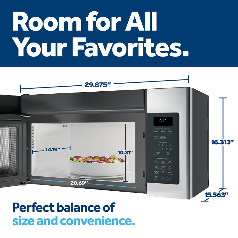 1.7 Cu. Ft. Over-the-Range Microwave Oven JVM6172SKSS