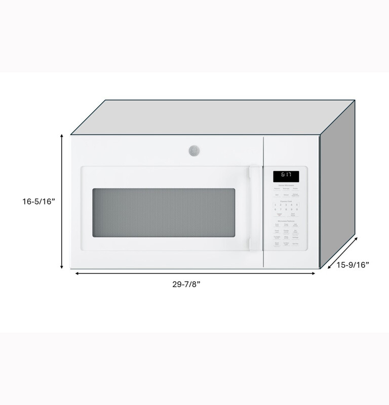 1.7 Cu. Ft. Over-the-Range Sensor Microwave Oven JVM6175DKWW
