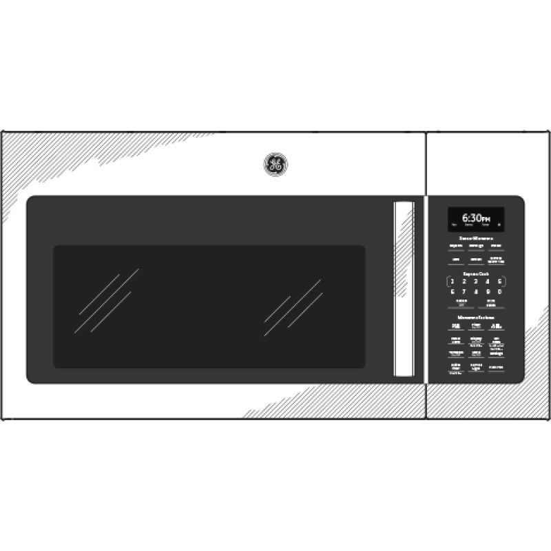 1.7 Cu. Ft. Over-the-Range Sensor Microwave Oven JVM6175EKES