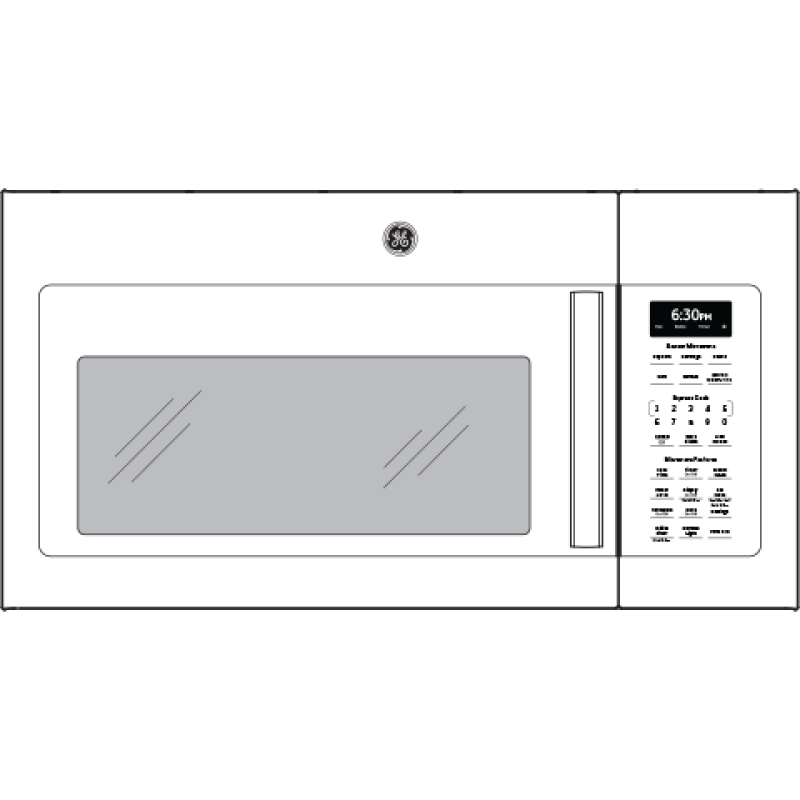 1.9 Cu. Ft. Over-the-Range Sensor Microwave Oven JVM7195DKWW