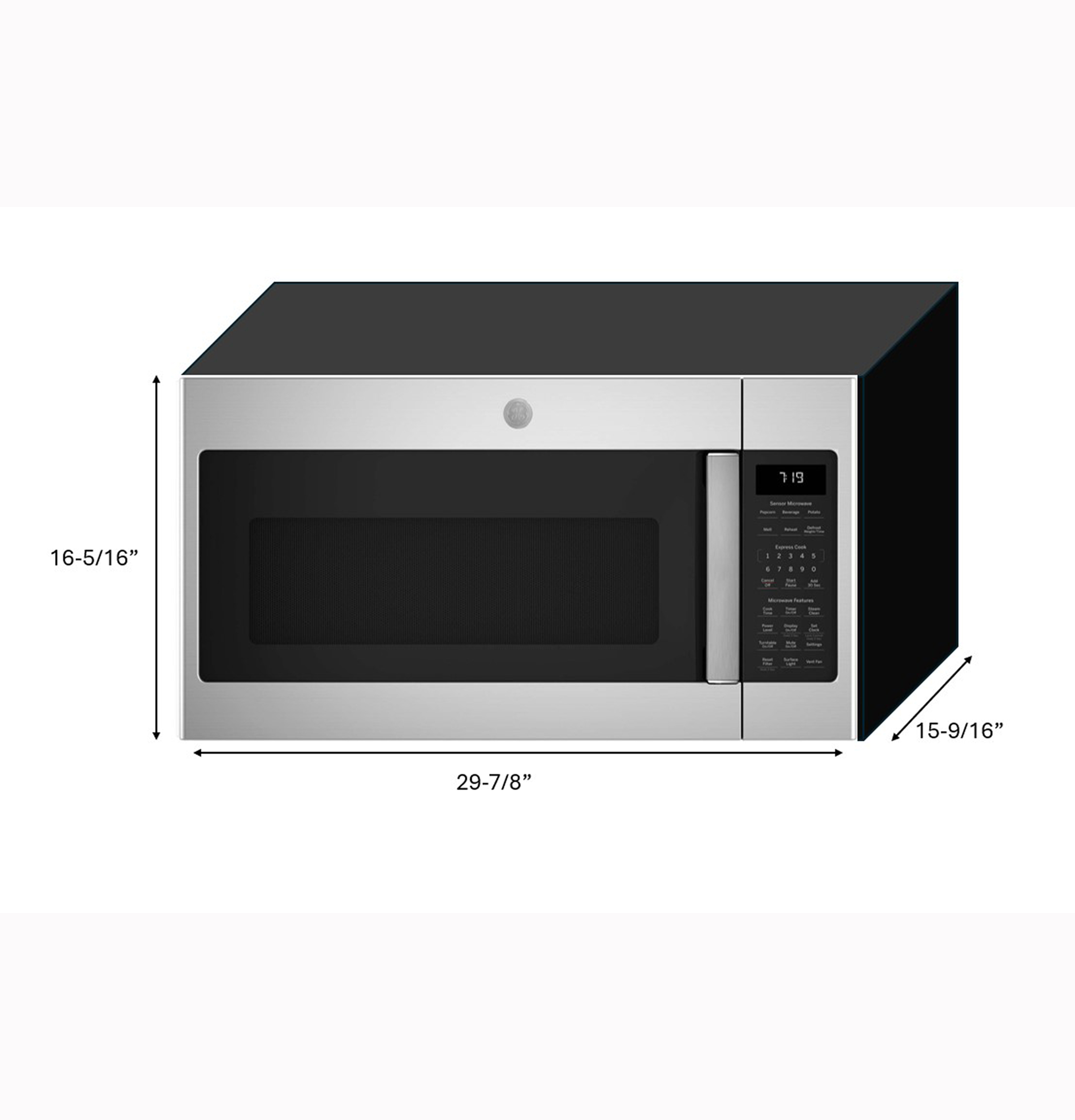 1.9 Cu. Ft. Over-the-Range Sensor Microwave Oven JVM7195RWSS
