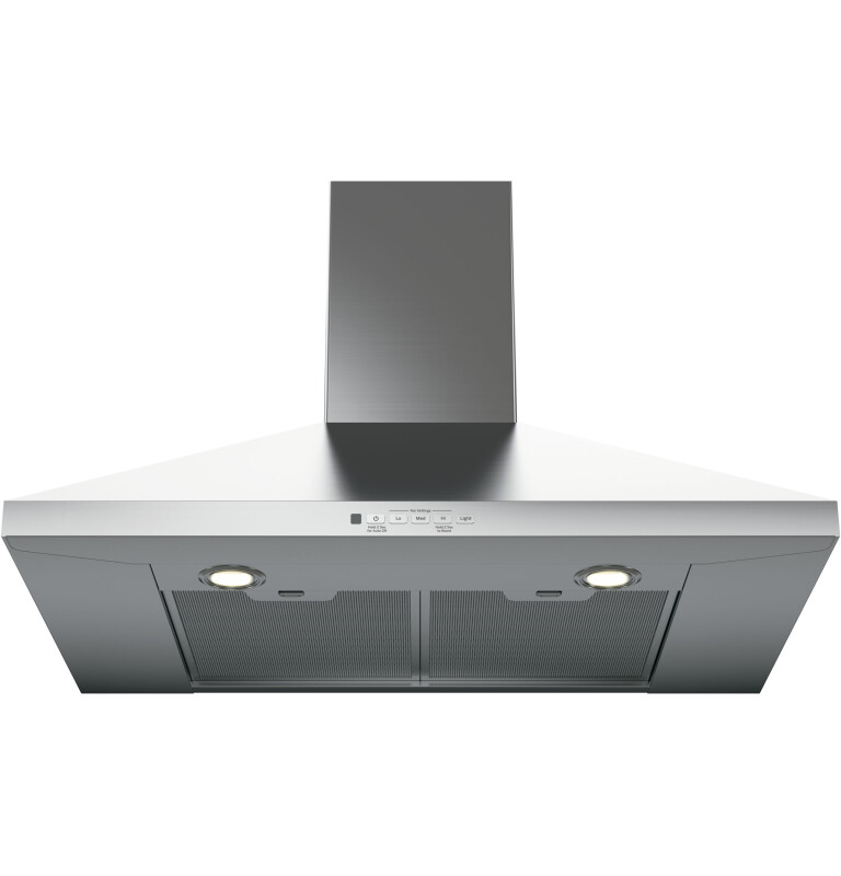 GE® 30" Wall-Mount Pyramid Chimney Hood JVW5301SJSS