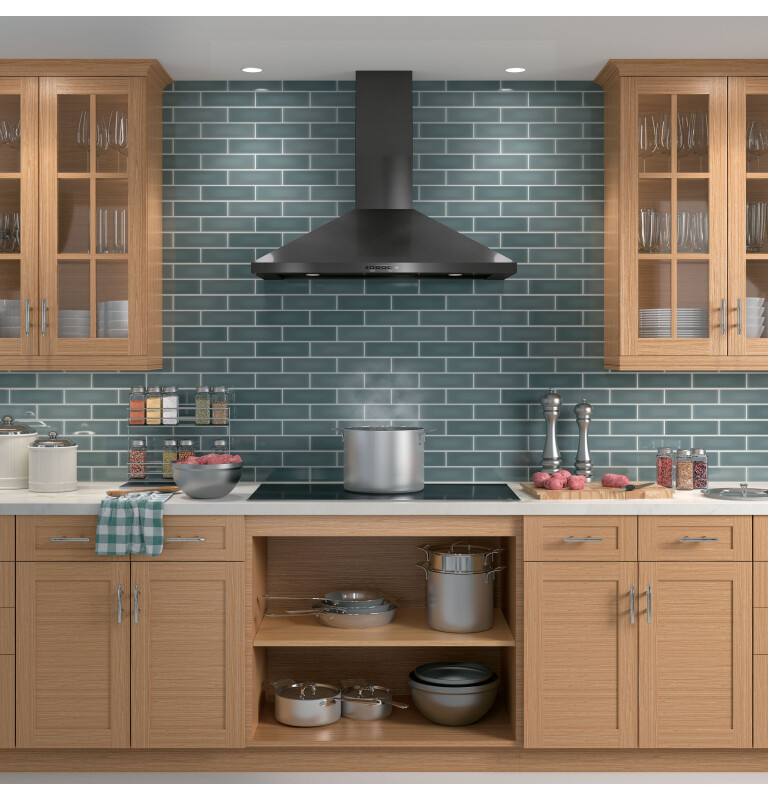 36" Wall-Mount Pyramid Chimney Hood JVW5361BJTS