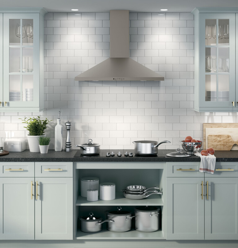 36" Wall-Mount Pyramid Chimney Hood JVW5361EJES