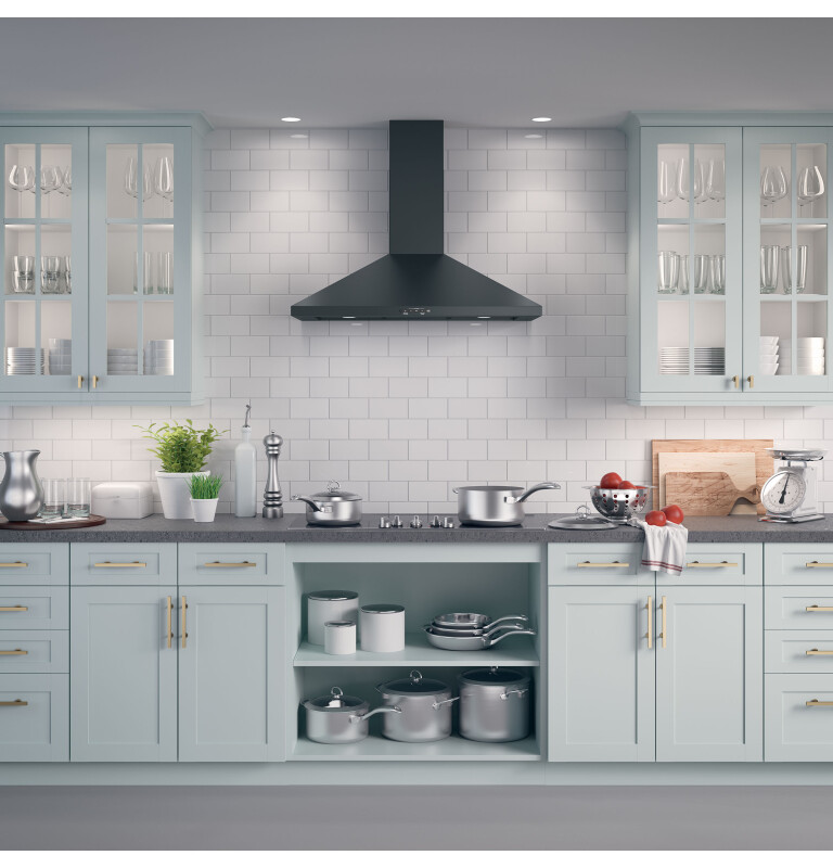 36" Wall-Mount Pyramid Chimney Hood JVW5361FJDS