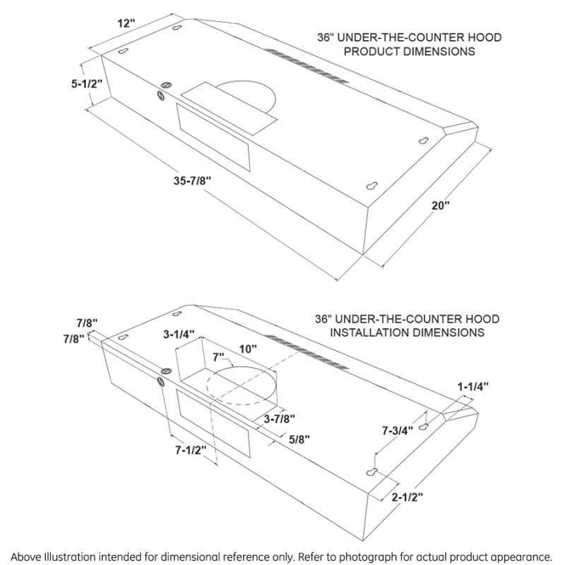 36" Under The Cabinet Hood JVX5360SJSS
