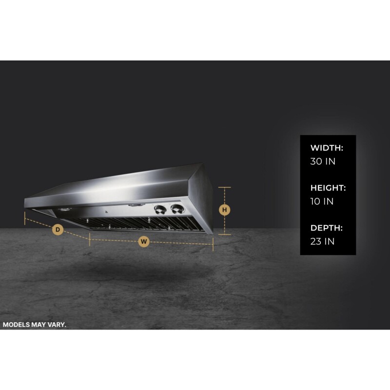 Pro-Style® 30" Professional Low Profile Under Cabinet Hood JXU9130HP