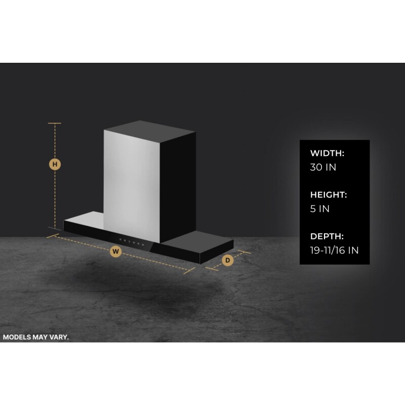 30" Pyramid Style Canopy Wall Hood JXW8530HS