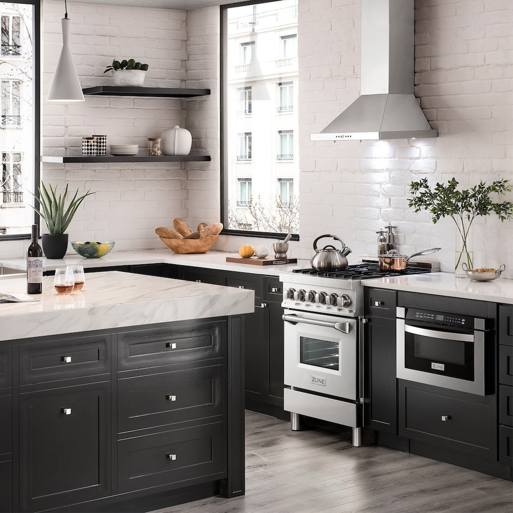 Convertible Vent Wall Mount Range Hood (KB) - 24 Inch KB24