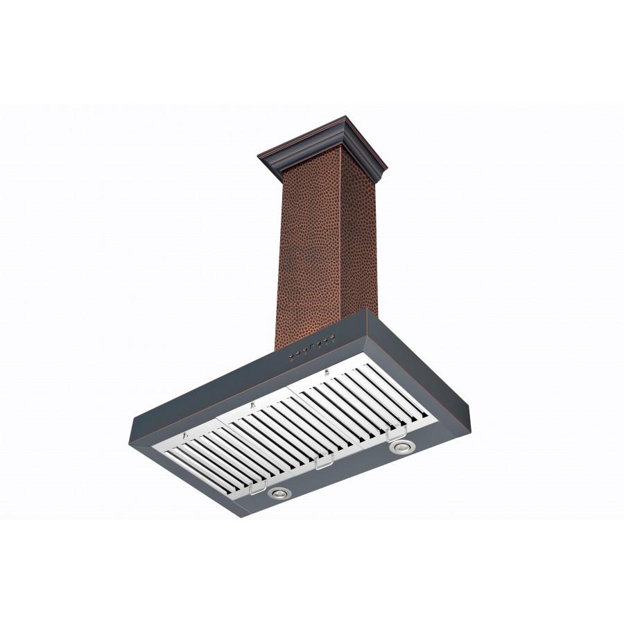36" Convertible Vent Designer Series Wall Mount Range Hood - 36 Inch KB2HBXXX36
