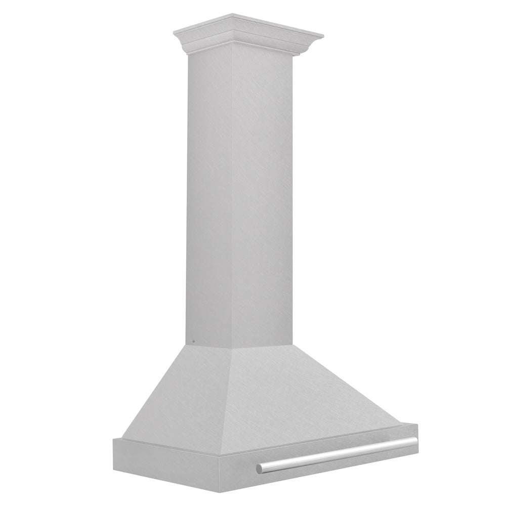 30in. Convertible Fingerprint Resistant DuraSnow Stainless Steel Range Hood with Stainless Steel Handle KB4SNX30