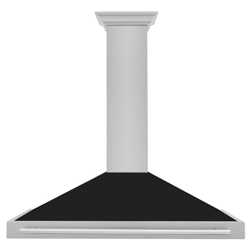48" DuraSnow® Stainless Steel Range Hood with Shell and Stainless Steel Handle (KB4SNX-48) - Matte KB4SNXBLM48