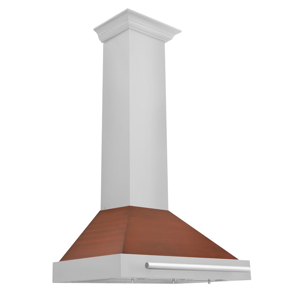 ZLINE 30 in. Convertible Stainless Steel Range Hood with Copper Shell and Stainless Steel Handle (KB4STX-C-30) KB4STXC30