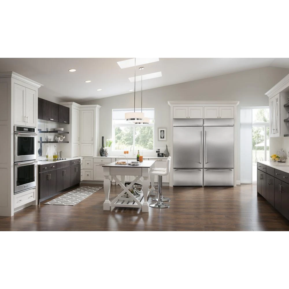 20.9 Cu. Ft. 36" Width Built-In Stainless Bottom Mount Refrigerator with Platinum Interior Design KBBL306ESS