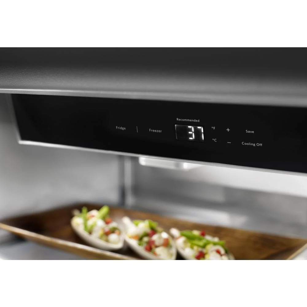 20.9 Cu. Ft. 36" Width Built-In Stainless Bottom Mount Refrigerator with Platinum Interior Design KBBR306ESS