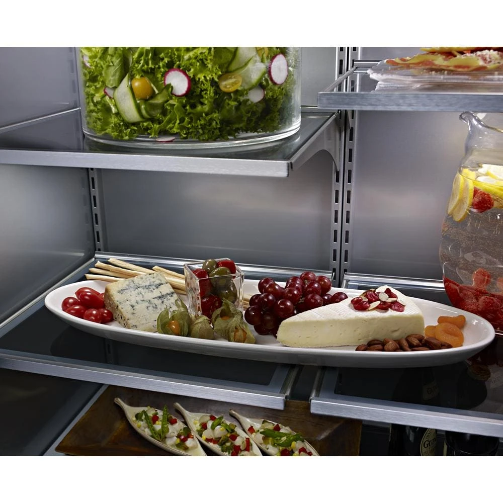 20.9 Cu. Ft. 36" Width Built-In Stainless Bottom Mount Refrigerator with Platinum Interior Design KBBR306ESS