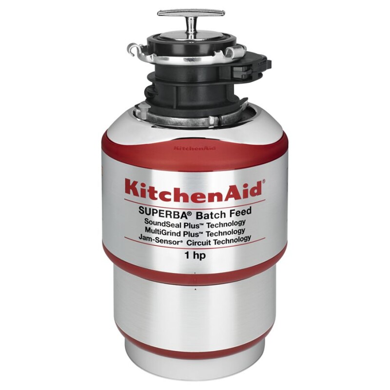 KitchenAid 1-Horsepower  Batch Feed Food Waste Disposer Red KBDS100T Picture 1
