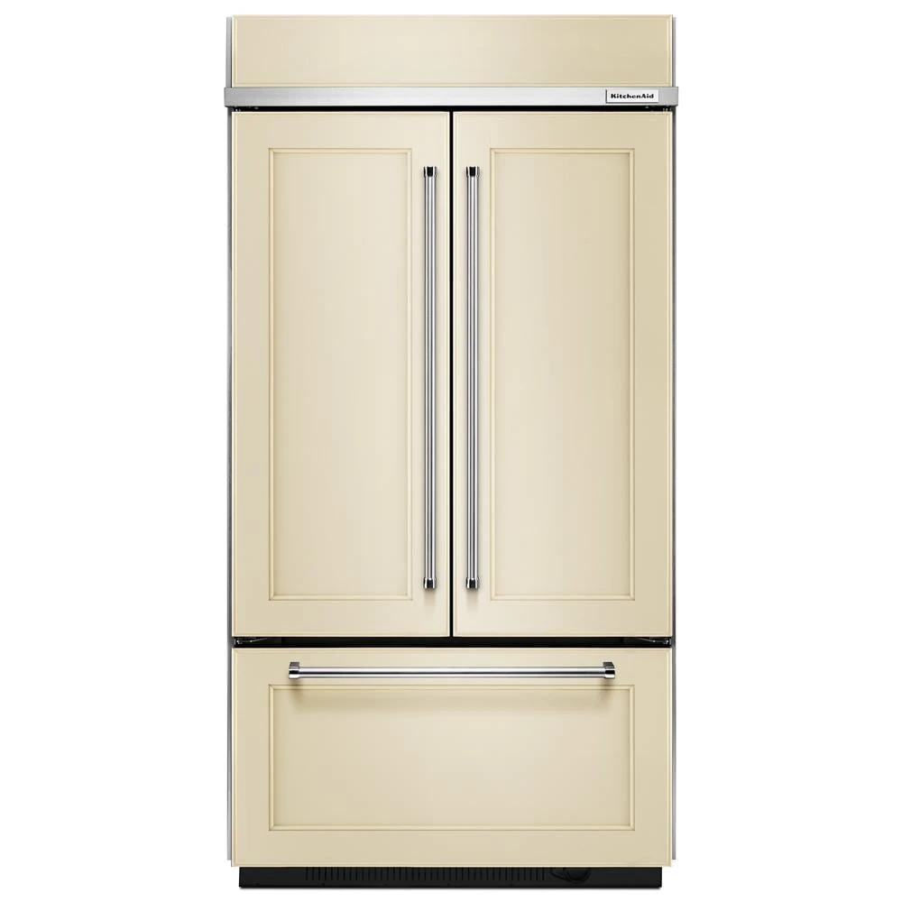 24.2 Cu. Ft. 42" Width Built-In Panel Ready French Door Refrigerator with Platinum Interior Design KBFN502EPA