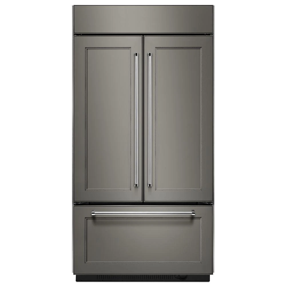 24.2 Cu. Ft. 42" Width Built-In Panel Ready French Door Refrigerator with Platinum Interior Design KBFN502EPA