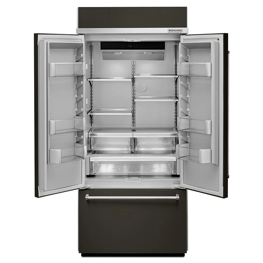 20.8 Cu. Ft. 36" Width Built In Stainless Steel French Door Refrigerator with Platinum Interior Design KBFN506EBS