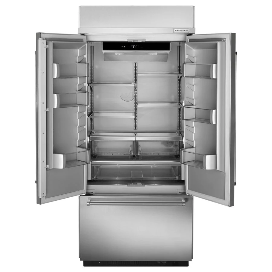 20.8 Cu. Ft. 36" Width Built In Stainless Steel French Door Refrigerator with Platinum Interior Design KBFN506ESS