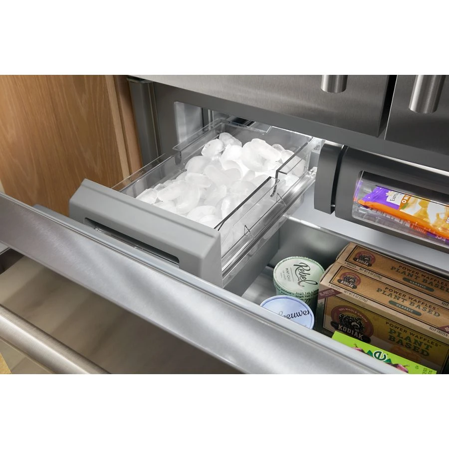 20.8 Cu. Ft. 36" Built-in French Door Bottom Mount Refrigerator With Platinum Interior KBFN536SBE