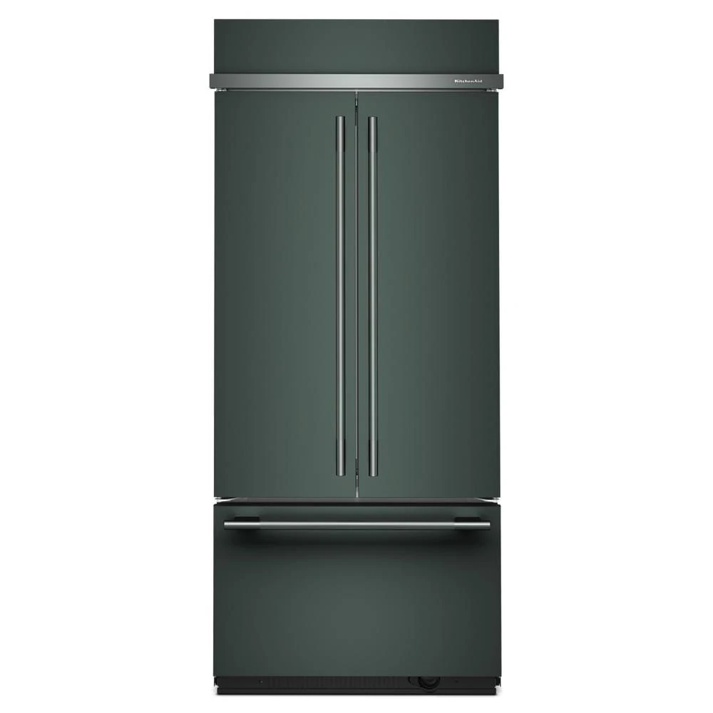 20.8 Cu. Ft. 36" Built-In French Door Bottom Mount Refrigerator with Platinum Interior KBFN536SJP
