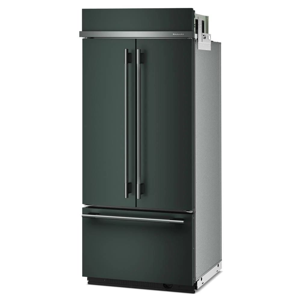 20.8 Cu. Ft. 36" Built-In French Door Bottom Mount Refrigerator with Platinum Interior KBFN536SJP