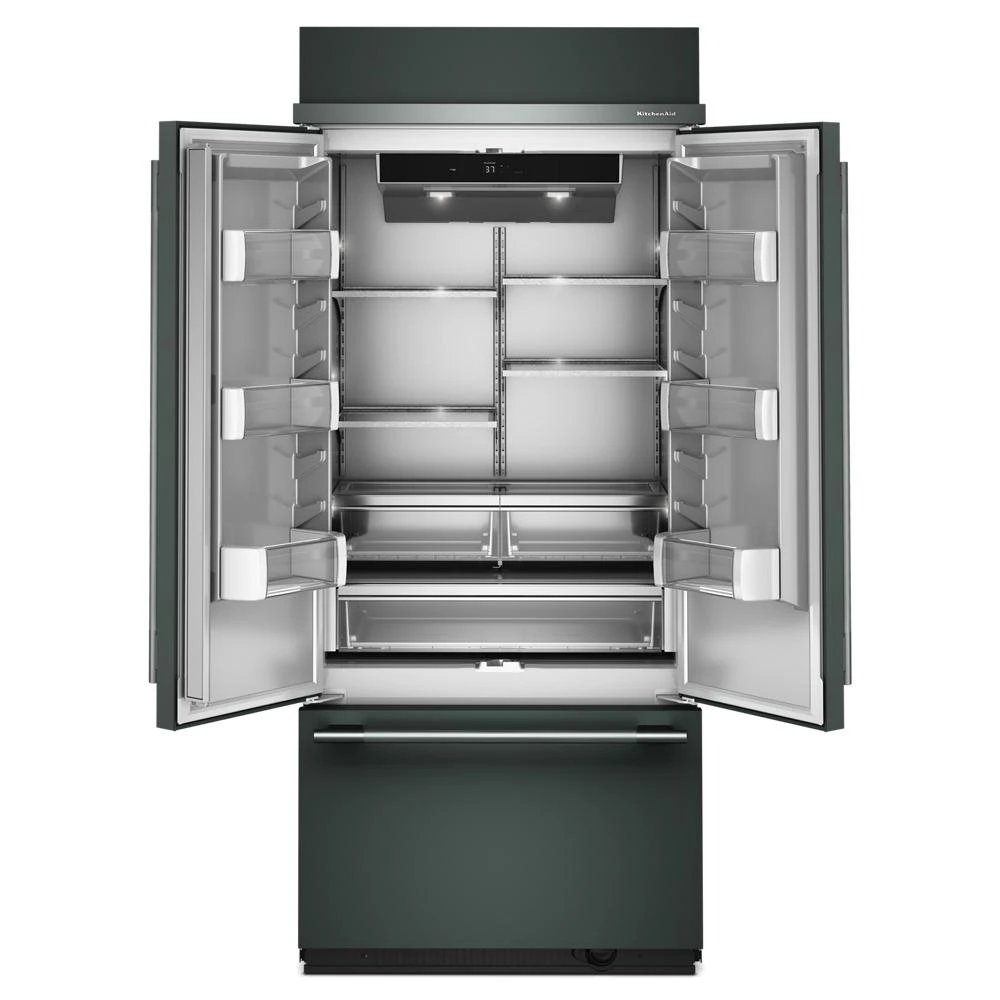 20.8 Cu. Ft. 36" Built-In French Door Bottom Mount Refrigerator with Platinum Interior KBFN536SJP