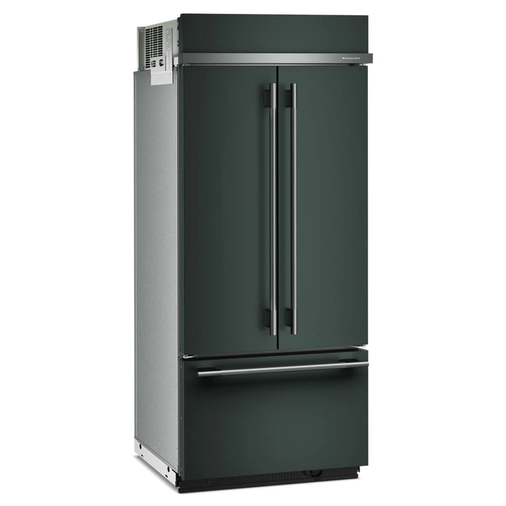 20.8 Cu. Ft. 36" Built-In French Door Bottom Mount Refrigerator with Platinum Interior KBFN536SJP