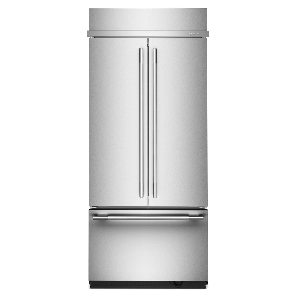 KitchenAid 24.2 Cu. Ft. 42" Built-In French Door Bottom Mount Refrigerator with Platinum Interior