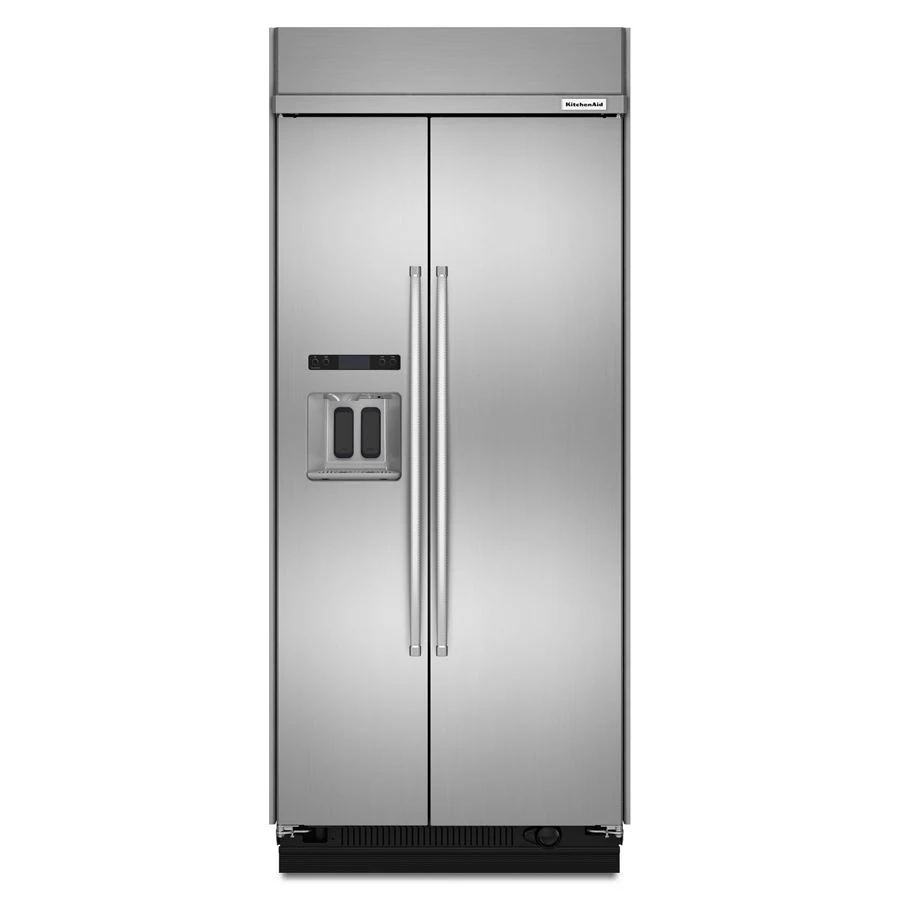 20.8 cu ft 36-Inch Width Built-In Side-by-Side Refrigerator with PrintShield Finish KBSD606ESS