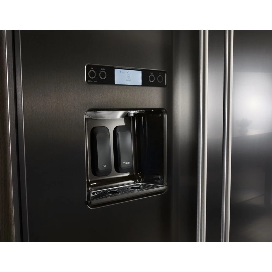 29.5 cu. ft 48-Inch Width Built-In Side by Side Refrigerator with PrintShield Finish KBSD608EBS