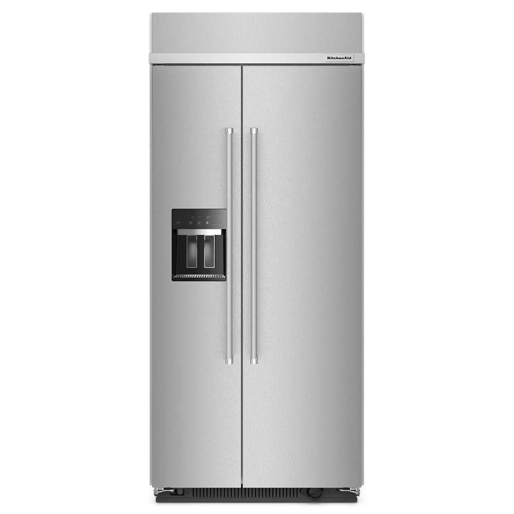 20.8 Cu. Ft. 36" Built-In Side-by-Side Refrigerator with Ice and Water Dispenser KBSD706MPS