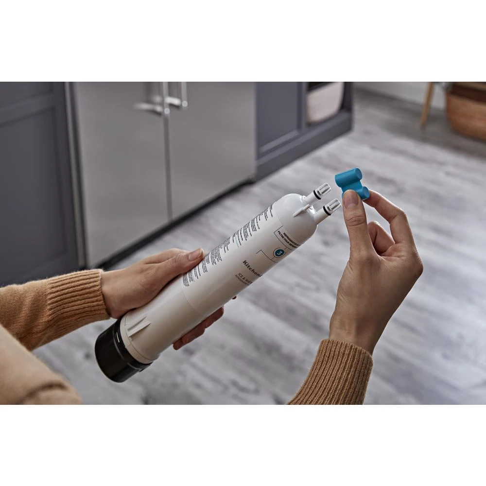 29.4 Cu. Ft. 48" Built-In Side-by-Side Refrigerator with Ice and Water Dispenser KBSD708MPS