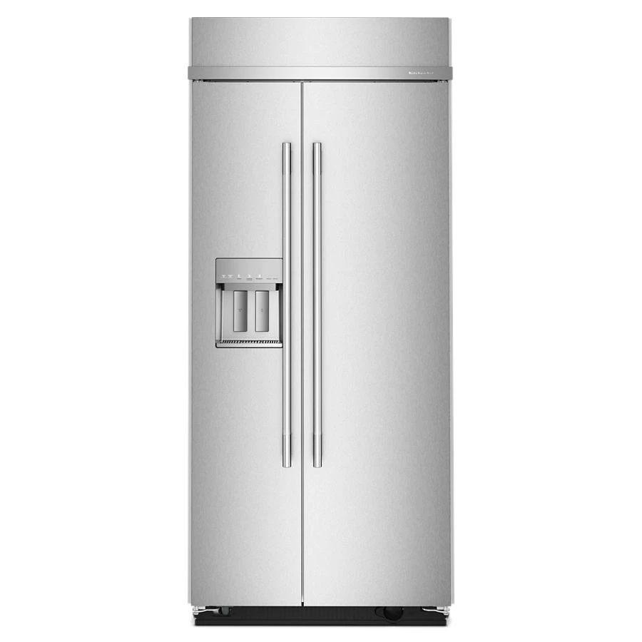 20.8 Cu. Ft. 36" Built-in Side-by-side Refrigerator Features Exterior Water And Ice Dispenser With Measured Fill KBSD736SPS
