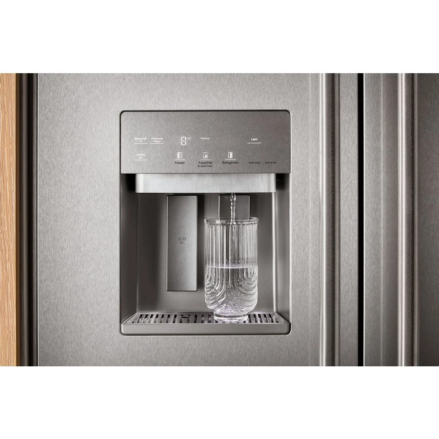 20.8 Cu. Ft. 36" Built-in Side-by-side Refrigerator Features Exterior Water And Ice Dispenser With Measured Fill KBSD736SPS