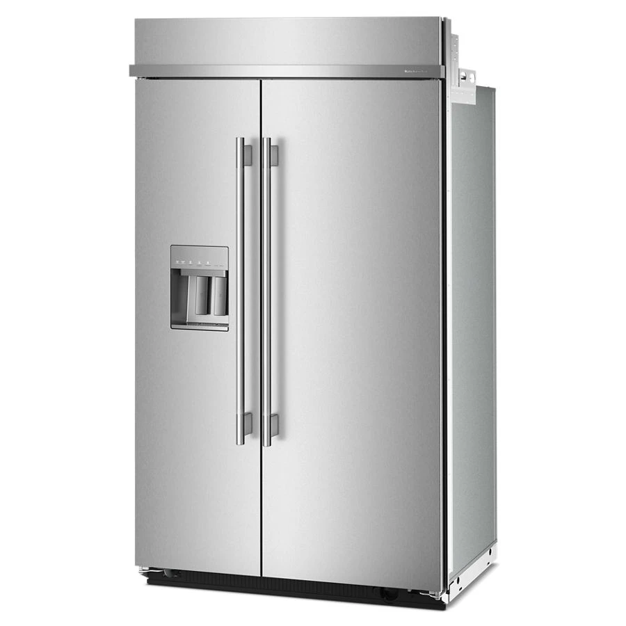 29.4 Cu. Ft. 48" Built-In Side-by-Side Refrigerator features Exterior Water and Ice Dispenser with Measured Fill KBSD748SPS