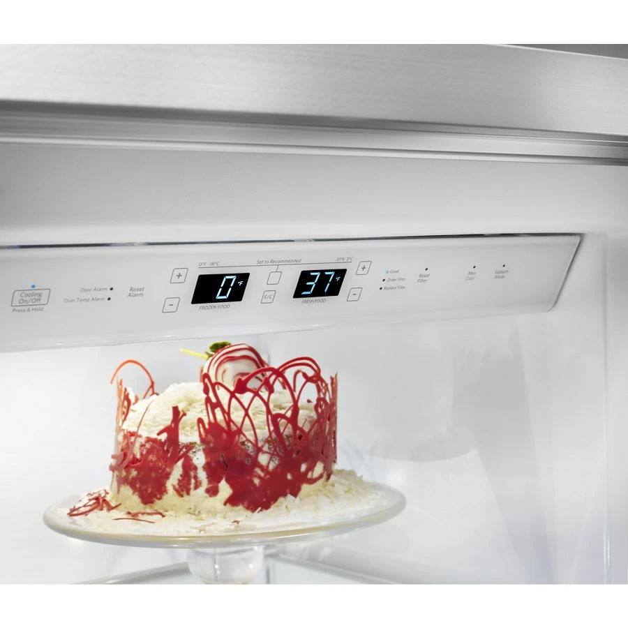 25.5 cu. ft 42-Inch Width Built-In Side by Side Refrigerator with PrintShield Finish KBSN602EBS