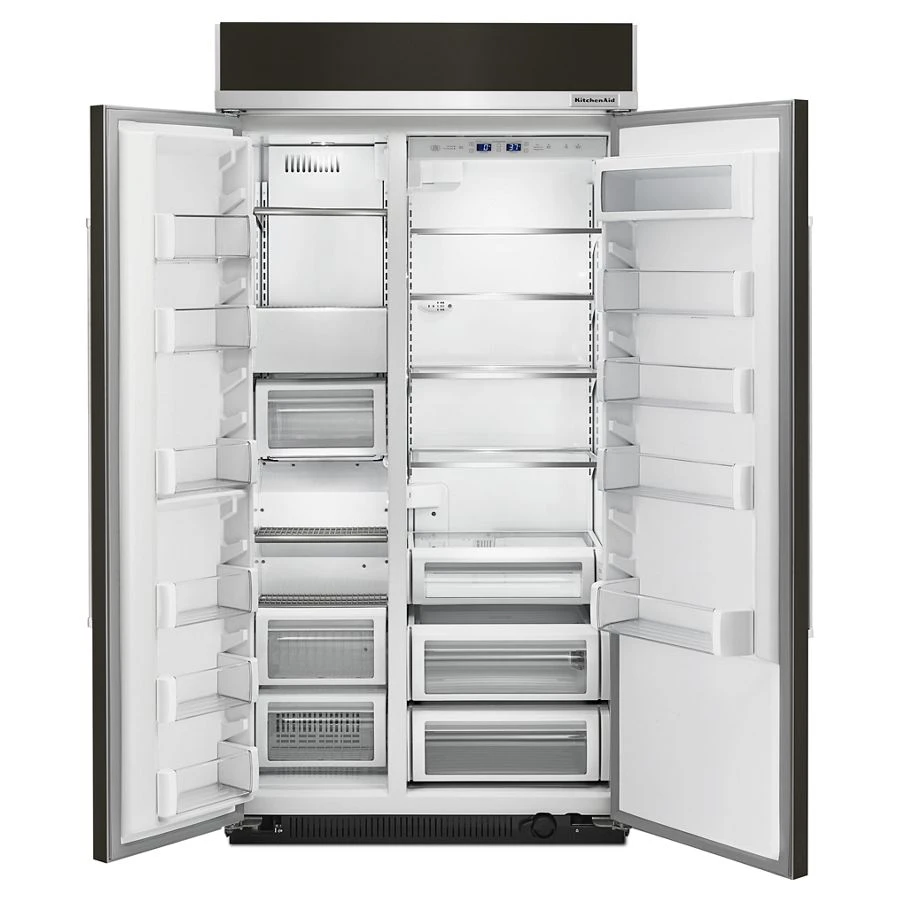 25.5 cu. ft 42-Inch Width Built-In Side by Side Refrigerator with PrintShield Finish KBSN602EBS