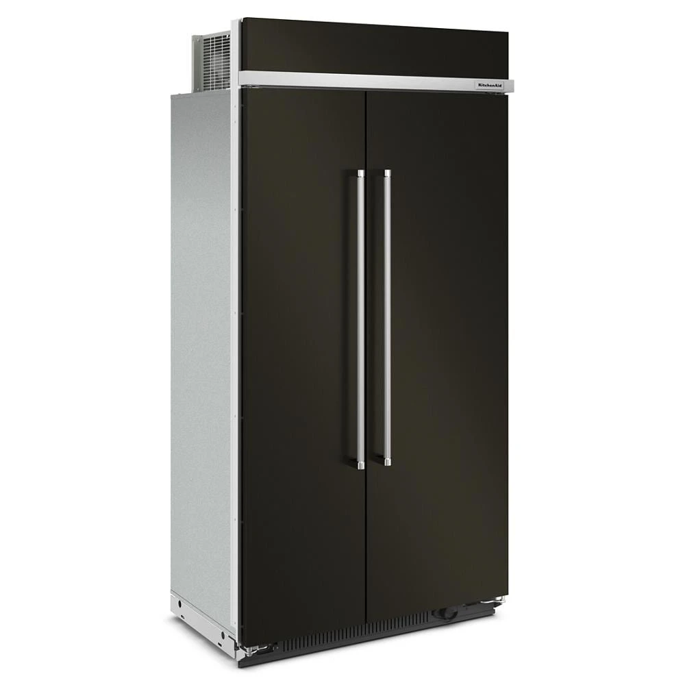 25.5 Cu Ft. 42" Built-In Side-by-Side Refrigerator with PrintShield™ Finish KBSN702MBS