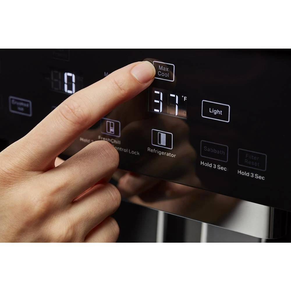 25.5 Cu Ft. 42" Built-In Side-by-Side Refrigerator with PrintShield™ Finish KBSN702MBS