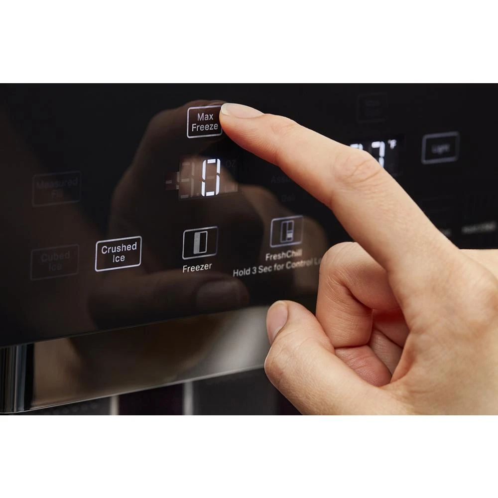 25.5 Cu Ft. 42" Built-In Side-by-Side Refrigerator with PrintShield™ Finish KBSN702MBS