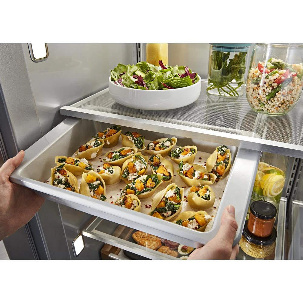25.5 Cu Ft. 42" Built-In Side-by-Side Refrigerator with PrintShield™ Finish KBSN702MBS