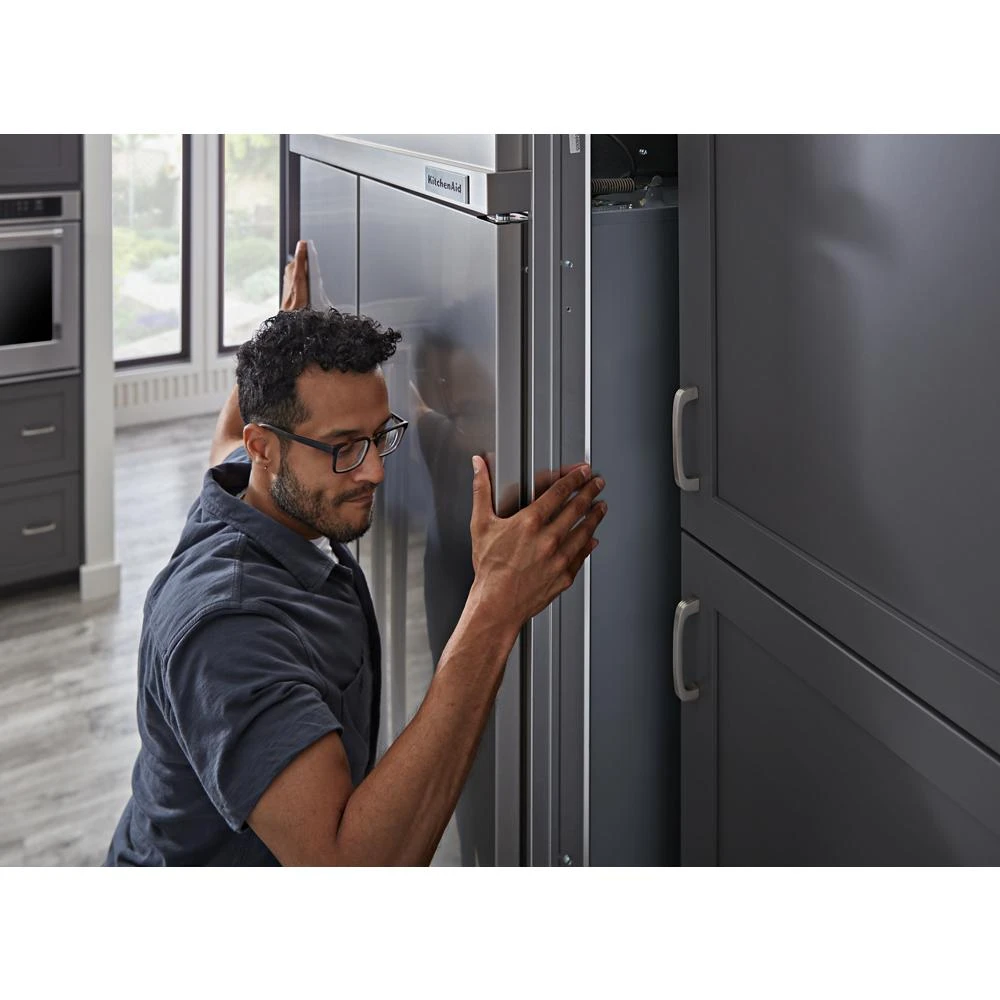 25.5 Cu Ft. 42" Built-In Side-by-Side Refrigerator with PrintShield™ Finish KBSN702MBS