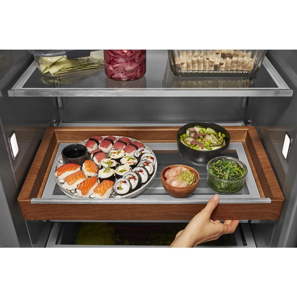 25.5 Cu Ft. 42" Built-In Side-by-Side Refrigerator with PrintShield™ Finish KBSN702MBS