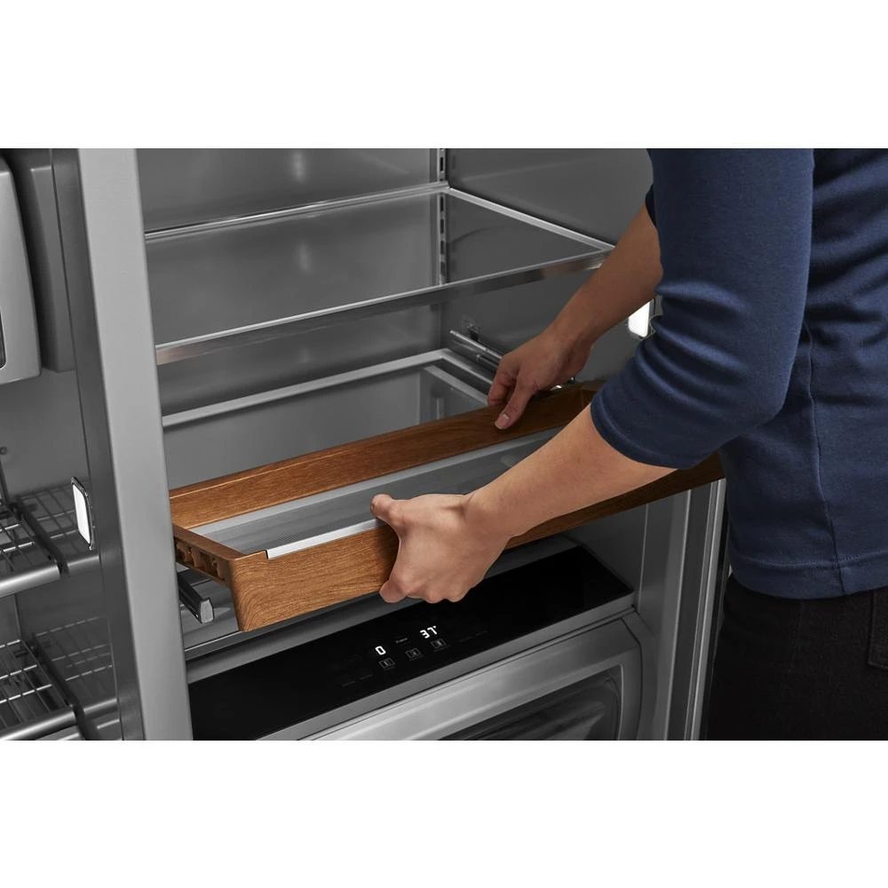 25.5 Cu Ft. 42" Built-In Side-by-Side Refrigerator with PrintShield™ Finish KBSN702MBS