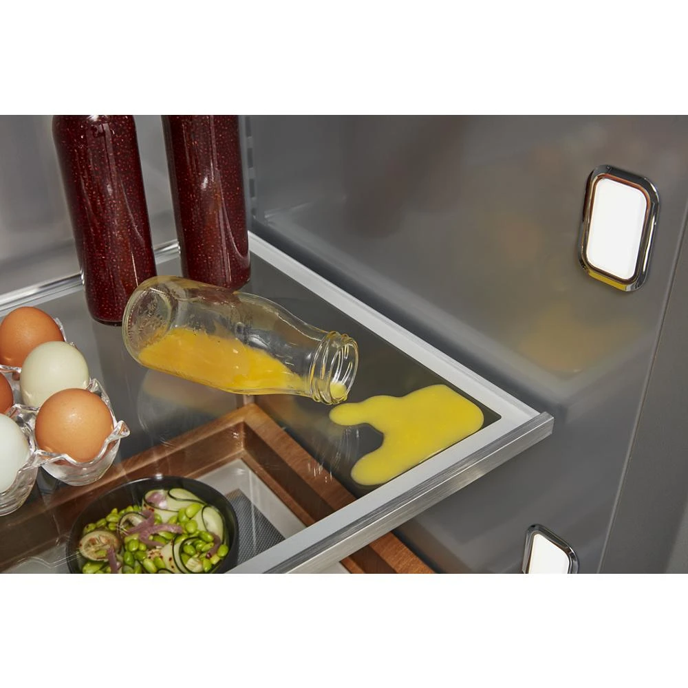 25.5 Cu Ft. 42" Built-In Side-by-Side Refrigerator with PrintShield™ Finish KBSN702MBS