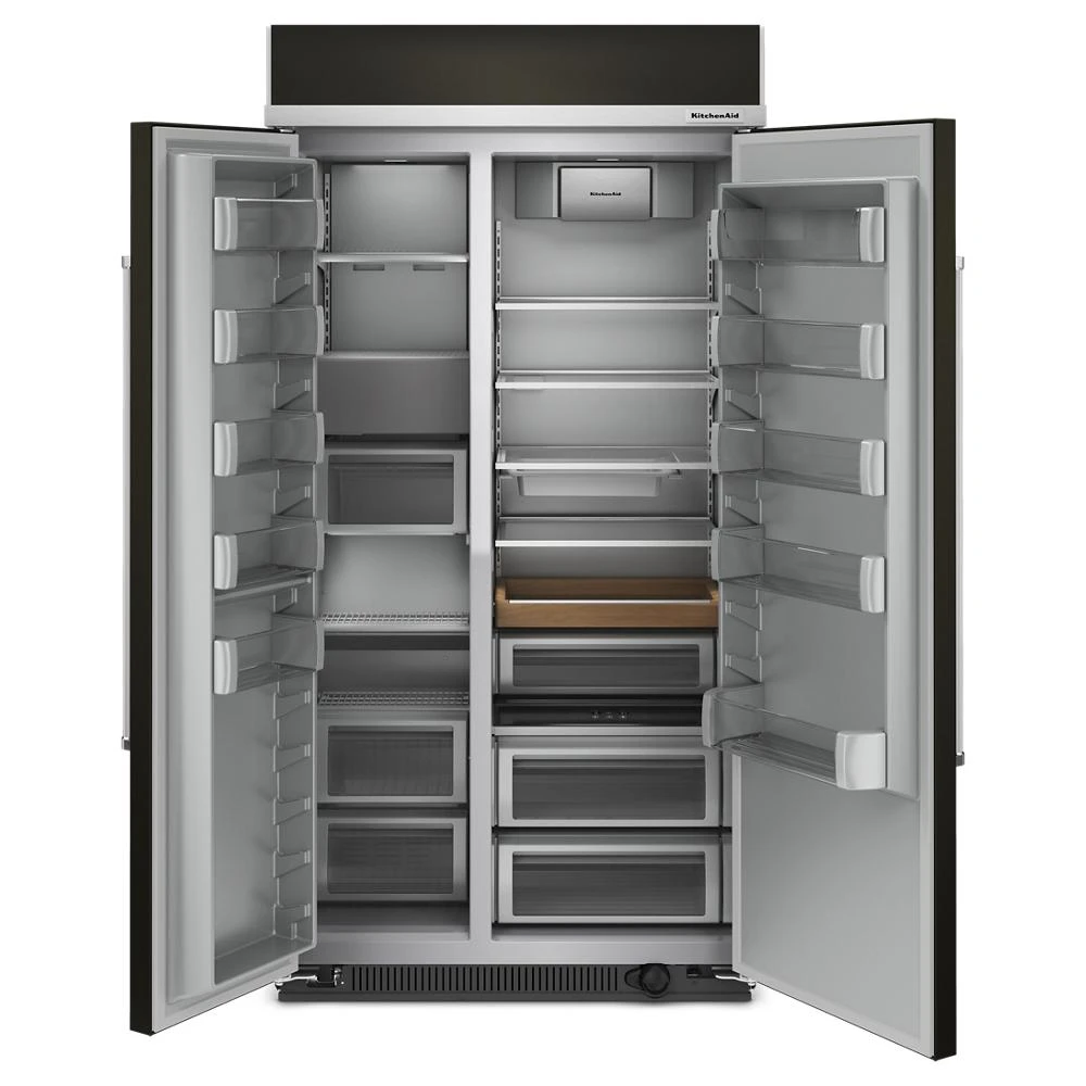 25.5 Cu Ft. 42" Built-In Side-by-Side Refrigerator with PrintShield™ Finish KBSN702MBS