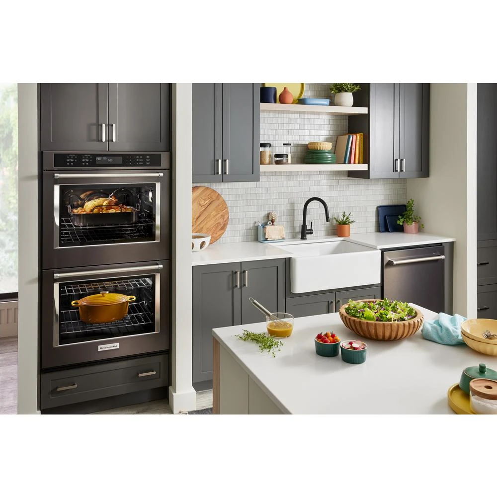 25.5 Cu Ft. 42" Built-In Side-by-Side Refrigerator with PrintShield™ Finish KBSN702MBS
